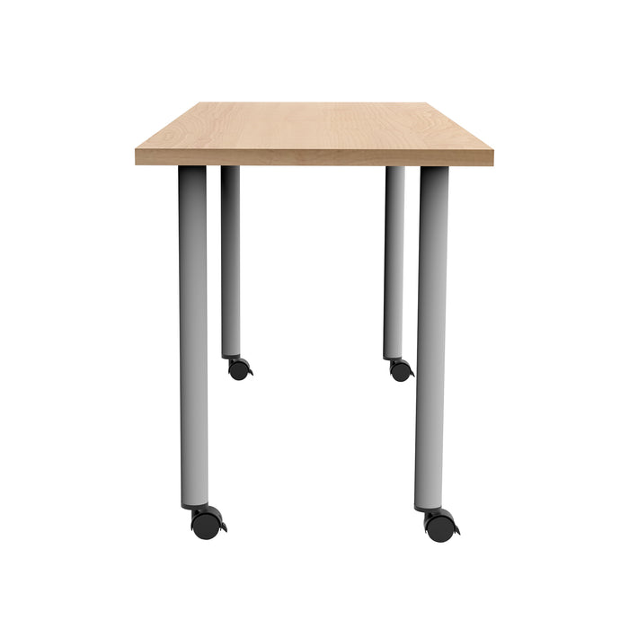 Jurni Multi-Purpose Table with Post Leg and Casters | JN6024NFXPCADSWT