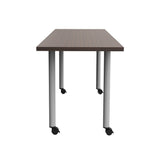 Jurni Multi-Purpose Table with Post Leg and Casters | JN7224NFXPCADSWT