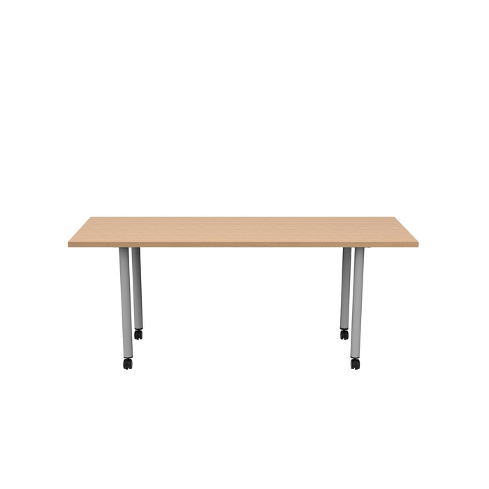 Jurni Multi-Purpose Table with Post Leg and Casters | JN7224NFXPCADSWT