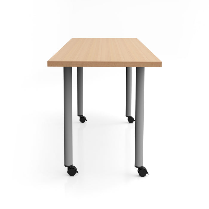 Jurni Multi-Purpose Table with Post Leg and Casters | JN7224NFXPCADSWT
