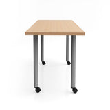 Jurni Multi-Purpose Table with Post Leg and Casters | JN7224NFXPCADSWT