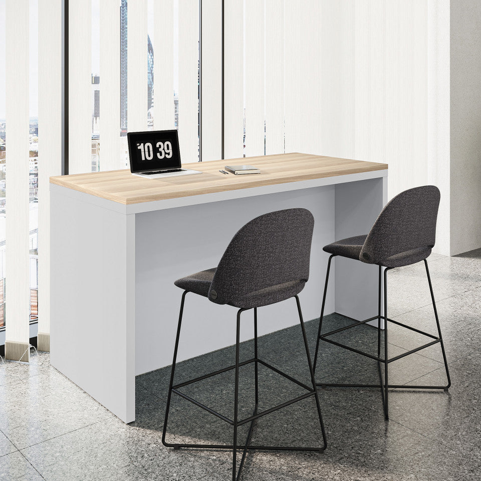Jola Bar Height Fabric Stool with Black Metal Base - Set of 2 | OSST7001CN