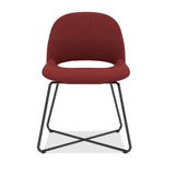 Jola Fabric Guest Chair with Black Metal Base - Set of 2 | OSGS4001
