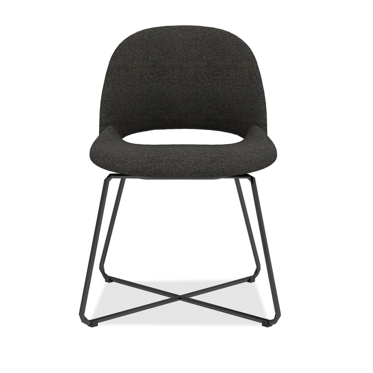 Jola Fabric Guest Chair with Black Metal Base - Set of 2 | OSGS4001