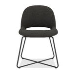 Jola Fabric Guest Chair with Black Metal Base - Set of 2 | OSGS4001