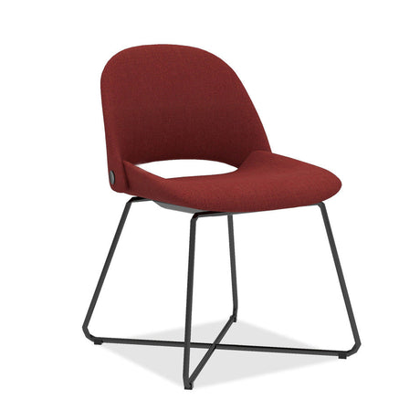 Jola Fabric Guest Chair with Black Metal Base - Set of 2 | OSGS4001