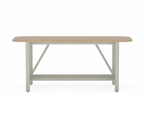 Collaborative Spaces™ 36"H Large Collaboration Table with Large Radius & Levelers - 84"W x 48"D | SCTLCLL4884