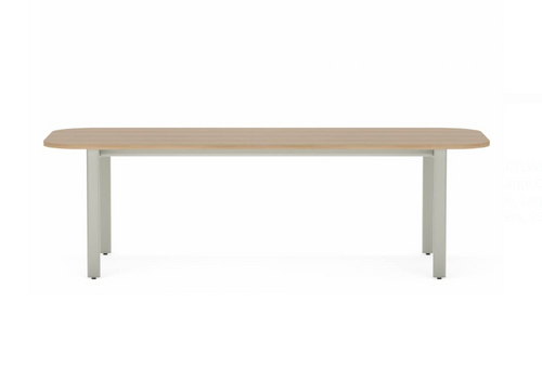 Collaborative Spaces™ 29"H Large Collaboration Table with Large Radius & Levelers - 96"W x 48"D | SCTLWLL4896