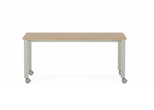 Collaborative Spaces™ 29"H Large Collaboration Table with Small Radius & Casters - 66"W x 42"D | SCTLWSC4266