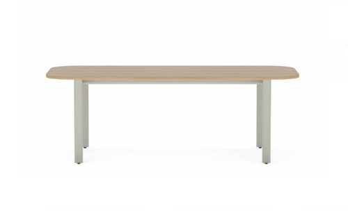 Collaborative Spaces™ 29"H Large Collaboration Table with Large Radius & Levelers - 84"W x 48"D | SCTLWLL4884