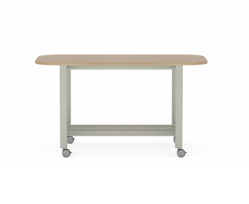 Collaborative Spaces™ 36"H Large Collaboration Table with Large Radius & Casters - 72"W x 42"D | SCTLCLC4272