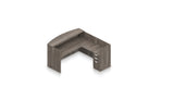 Reception Desk with Return Shell and Transaction Top | Layout SL-28