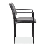 Levy Guest Stack Chair with Arms and Black Frame | 1022VBK