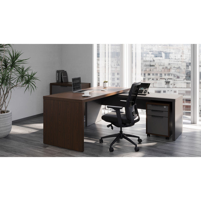 Lucca L-Shape Desk with Reversible Return | OSXD2001