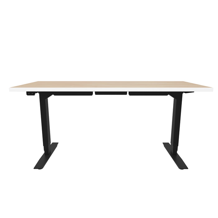 ML-Series Height-Adjustable Table, 24x60 Laminate Top, 2-Stage/2-Leg Base | ML222460