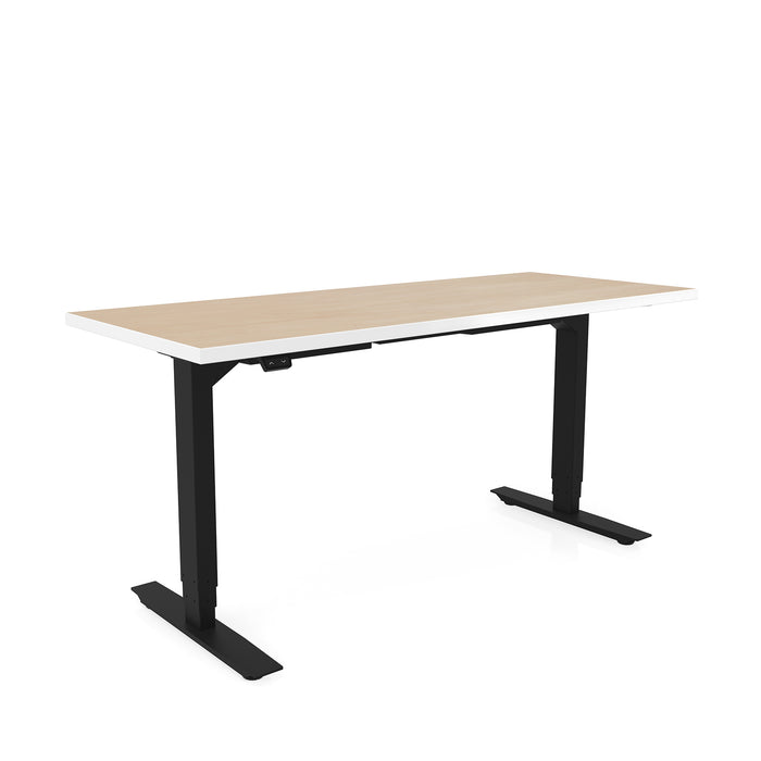 ML-Series Height-Adjustable Table, 24x60 Laminate Top, 2-Stage/2-Leg Base | ML222460