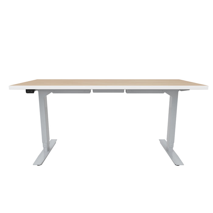 ML-Series Height-Adjustable Table, 24x60 Laminate Top, 2-Stage/2-Leg Base | ML222460