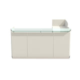 Medina™ Reception Station with Return, B/B/F & F/F Pedestals | MNRSLBF