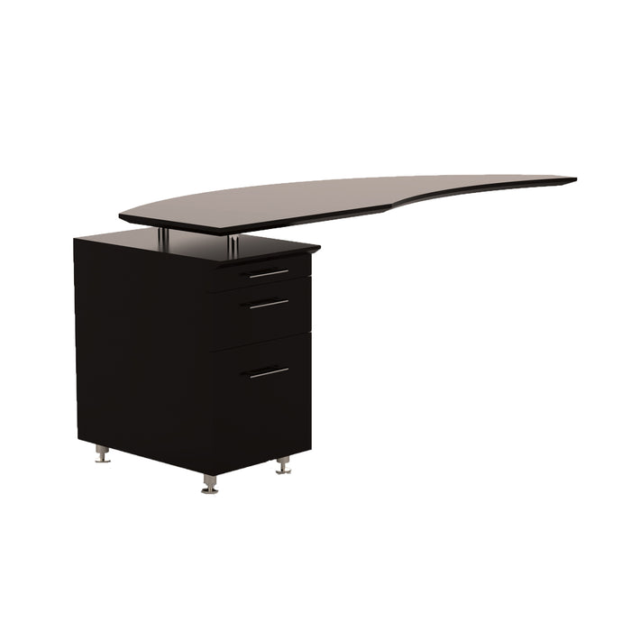 Medina™ 63" Left Curved Desk Return, P/B/F Pedestal | MNRTPL