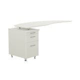 Medina™ 63" Left Curved Desk Return, P/B/F Pedestal | MNRTPL