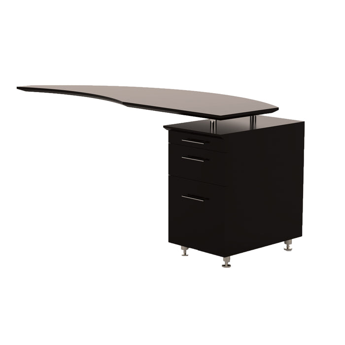 Medina™ 63" Right Curved Desk Return, P/B/F Pedestal | MNRTPR