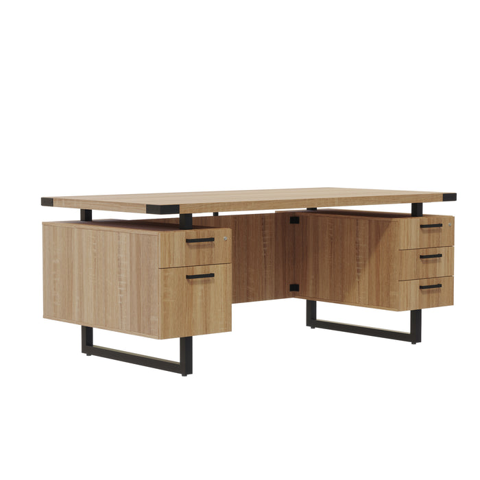 Mirella™ Free Standing Desk, BBB/BF | MRDBF7236