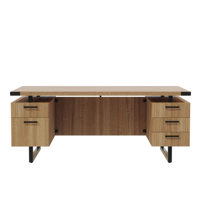 Mirella™ Free Standing Desk, BBB/BF | MRDBF7236