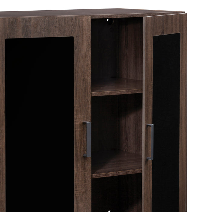Mirella™ Glass Door Display Cabinet | MRGDC