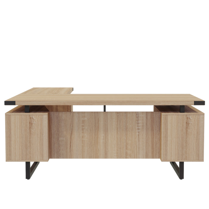Mirella™ L-Shaped Configuration Desk, BBB/BF | MRLSBF7236