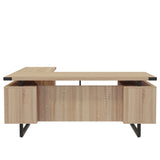 Mirella™ L-Shaped Configuration Desk, BBB/BF | MRLSBF7236