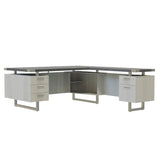 Mirella™ L-Shaped Configuration Desk, BBB/BF | MRLSBF7236