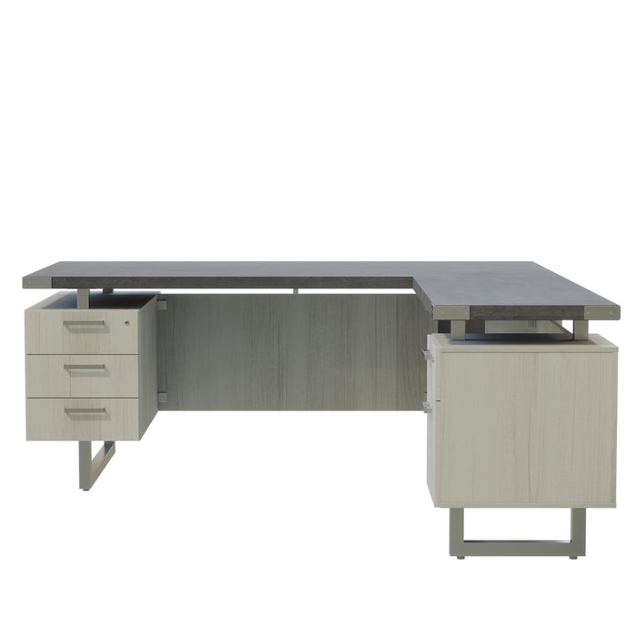 Mirella™ L-Shaped Configuration Desk, BBB/BF | MRLSBF7236