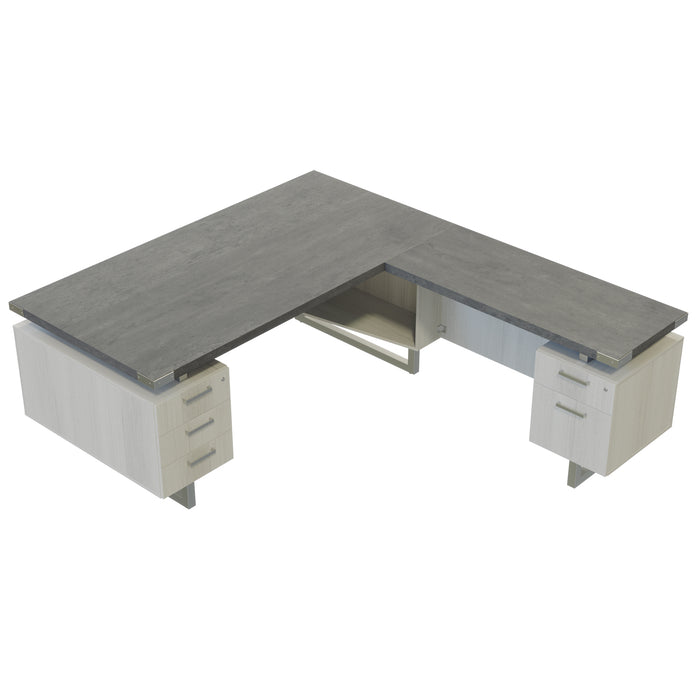 Mirella™ L-Shaped Configuration Desk, BBB/BF | MRLSBF7236