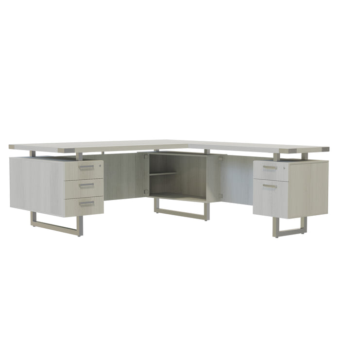 Mirella™ L-Shaped Configuration Desk, BBB/BF | MRLSBF7236