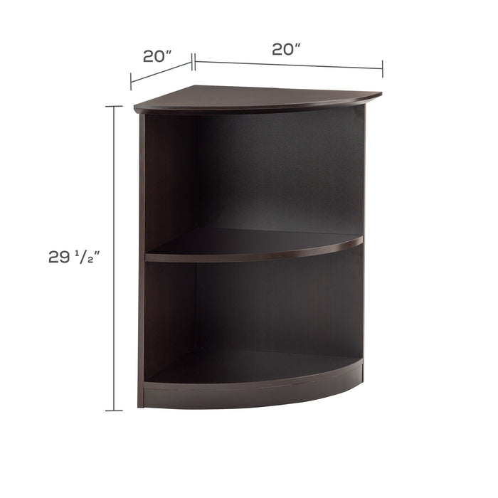 Medina™ 2-Shelf Quarter Round Bookcase | MVBQ2
