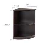 Medina™ 2-Shelf Quarter Round Bookcase | MVBQ2