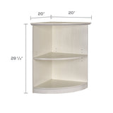 Medina™ 2-Shelf Quarter Round Bookcase | MVBQ2