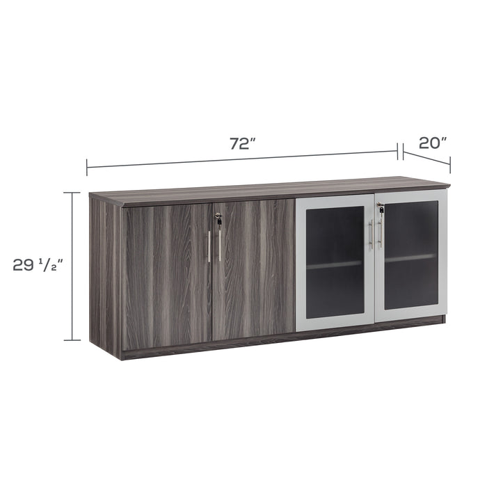 Medina™ Low Wall Cabinet with Glass Doors | MVLC