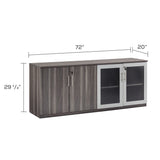 Medina™ Low Wall Cabinet with Glass Doors | MVLC
