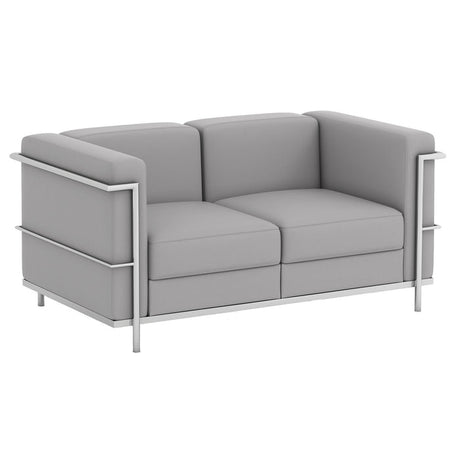 Madison Loveseat with Chrome Exposed Frame | 9282A