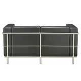Madison Loveseat with Chrome Exposed Frame | 9282A
