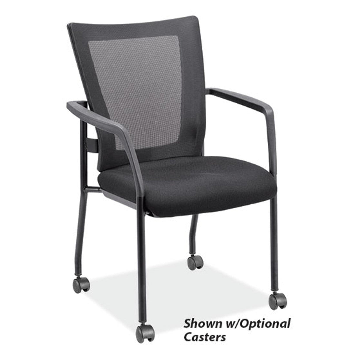 CoolMesh Mesh Back Stacking Chair with Fabric Seat | 7944GNSF