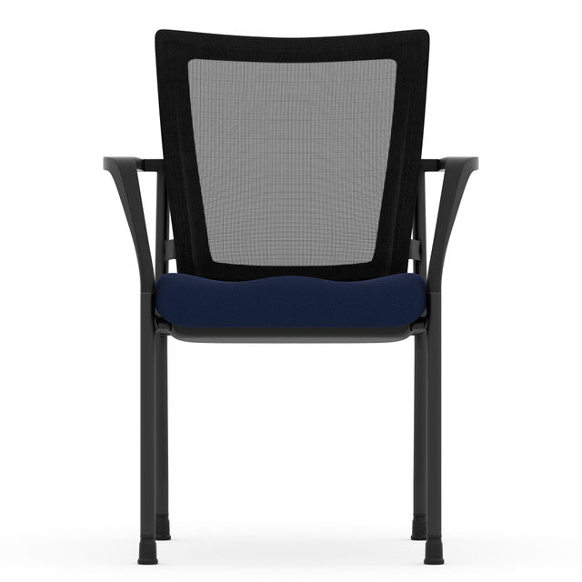 CoolMesh Mesh Back Stacking Chair with Fabric Seat | 7944GNSF