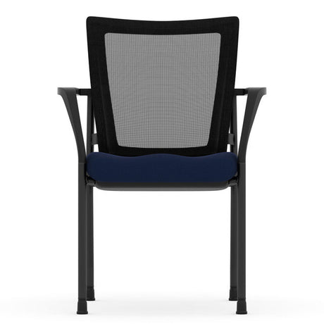 CoolMesh Mesh Back Stacking Chair with Fabric Seat | 7944GNSF