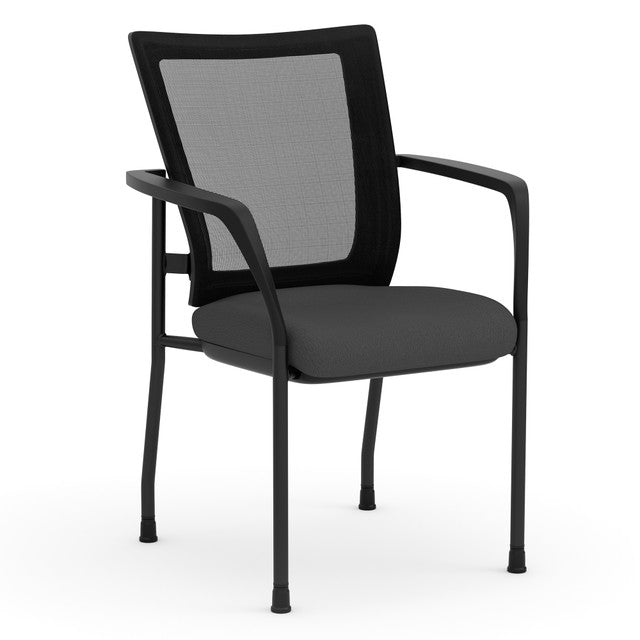 CoolMesh Mesh Back Stacking Chair with Fabric Seat | 7944GNSF