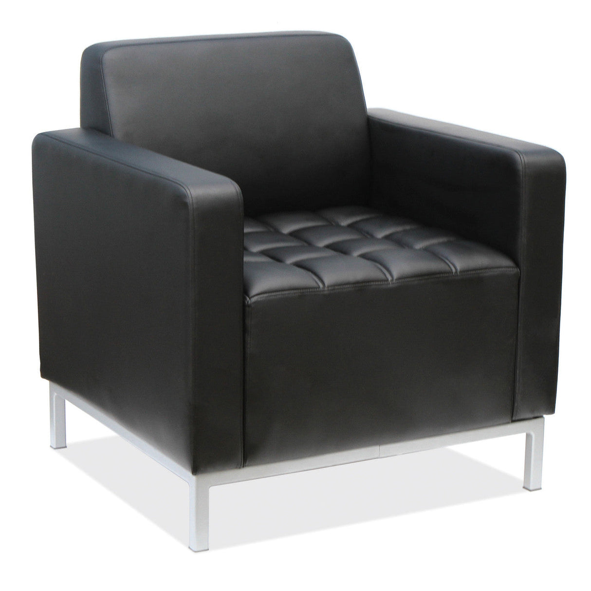 Millennial Guest Chair with Silver Metal Legs | 10520VBK