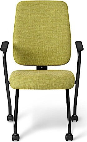 Office Master Affirm Fixed Arms Cushioned Back Ergonomic Side Chair | AF470N