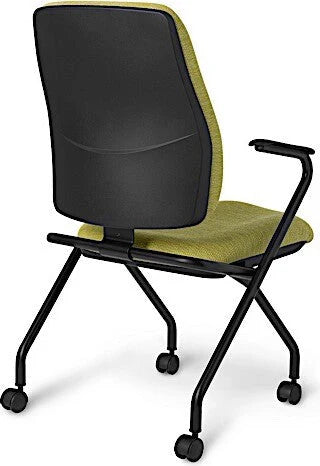 Office Master Affirm Fixed Arms Cushioned Back Ergonomic Side Chair | AF470N