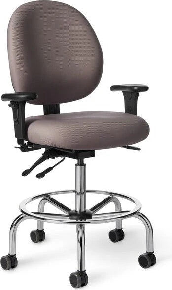 Office Master Classic Medium Build Multi Functional Ergonomic Lab Stool | PAC57-LS (CLS57D)