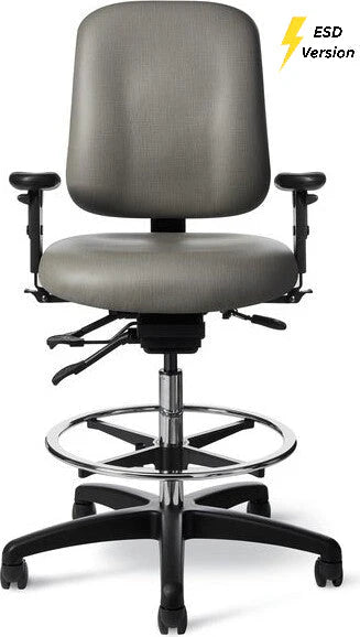 Office Master Electrostatic Discharge ESD Multi Function Lab Stool (Vinyl) | EVIU73